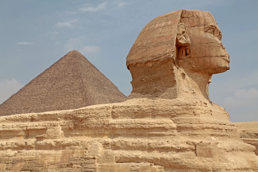 Sphinx & Great Pyramid, Giza